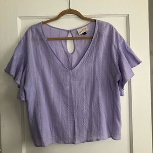 Lavender Boho Top